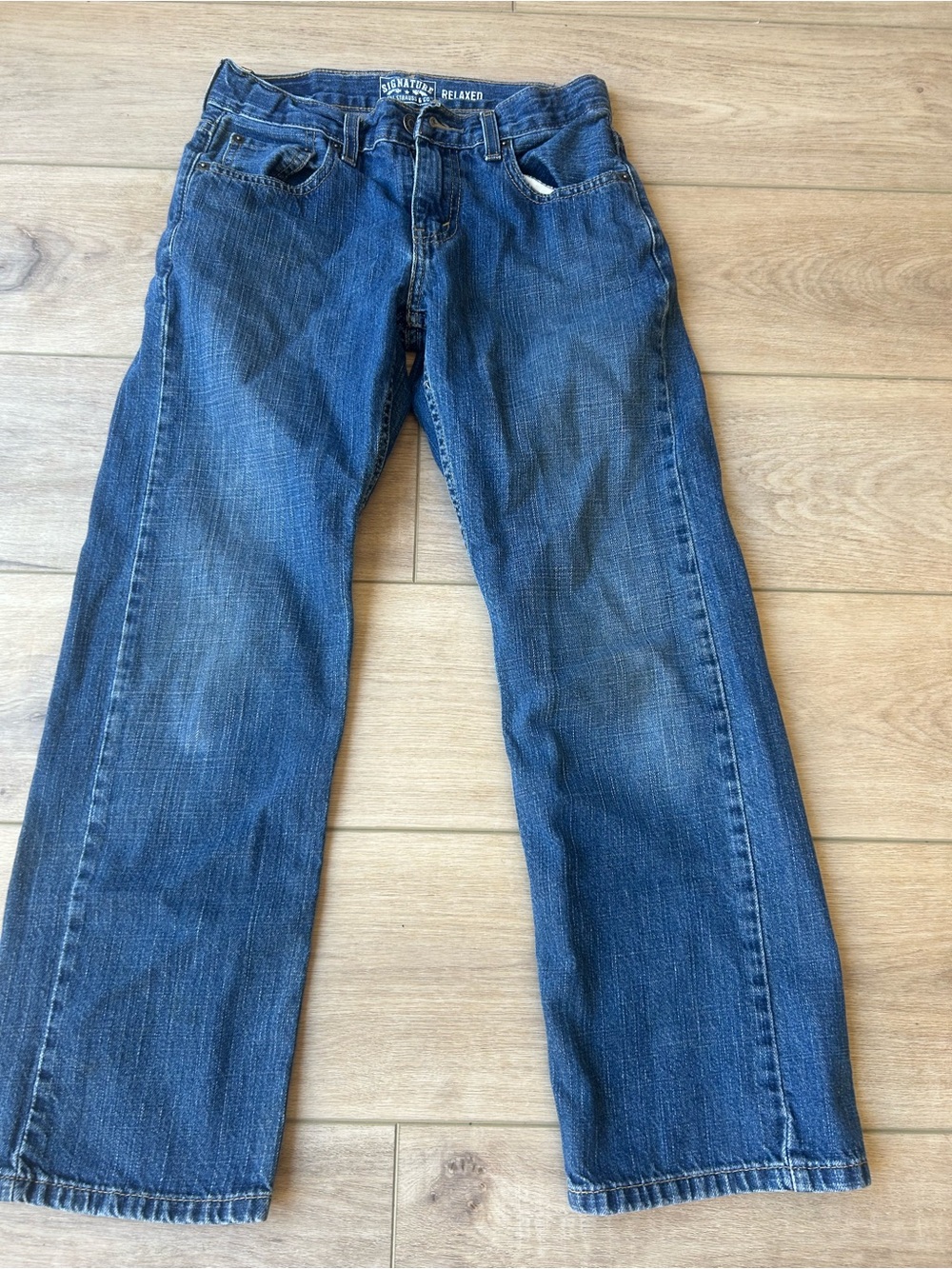 Signature Relaxed Fit Boys Jeans - Blue